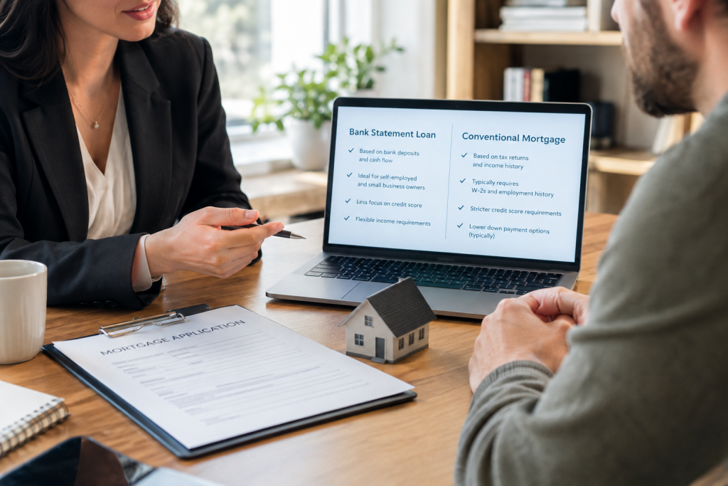 bank statement loan conventional mortgage