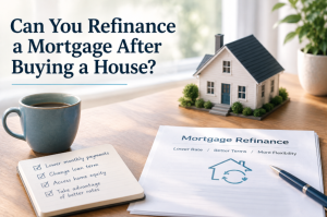 refinance after buying a house