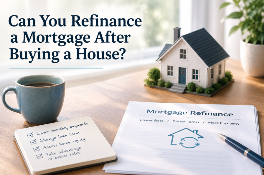 refinance after buying a house