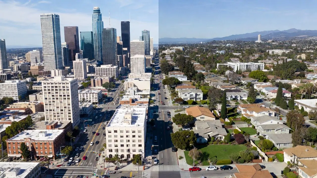 urban and suburban California