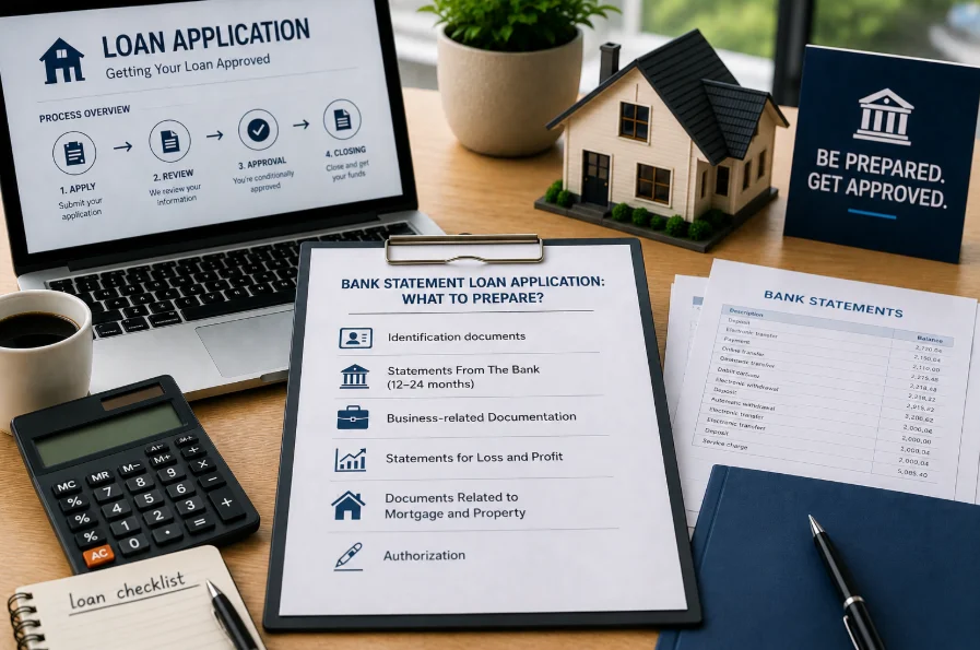 bank statement loan application